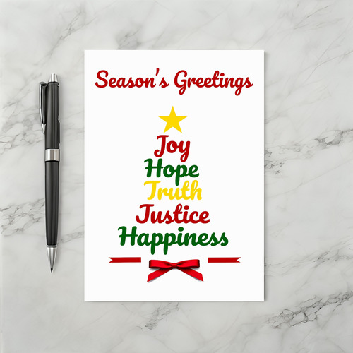 Joy Hope Truth Christmas Card Greeting