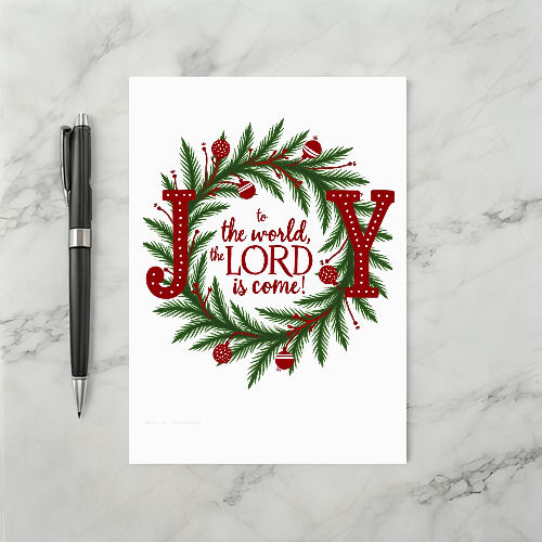 Joy To The World Christmas Card