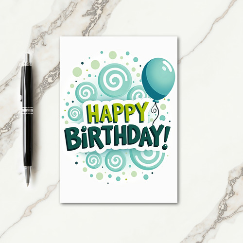 Joyful 3D Birthday Card
