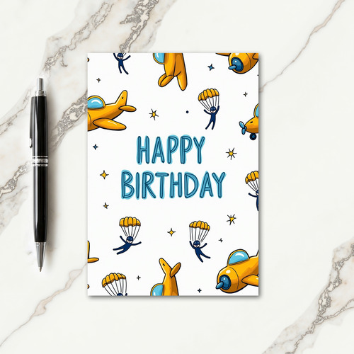 Joyful Aircraft Birthday Card