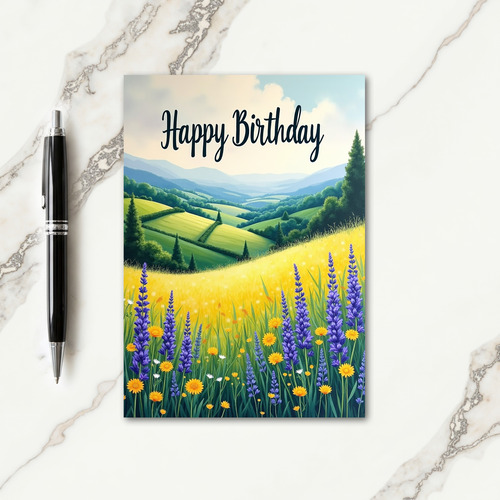 Joyful Amethyst Bloom Card