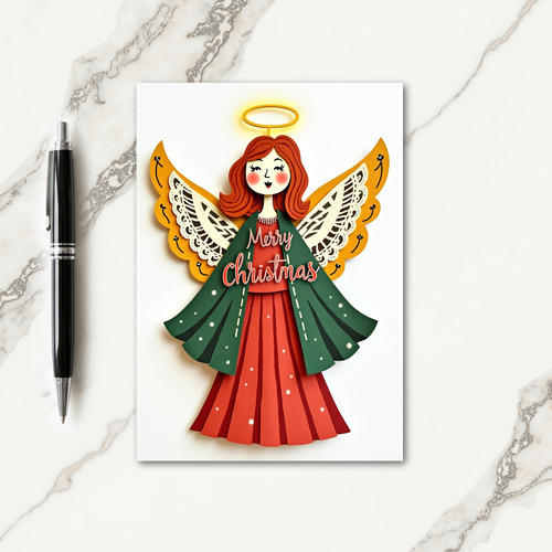 Joyful Angel Christmas Card
