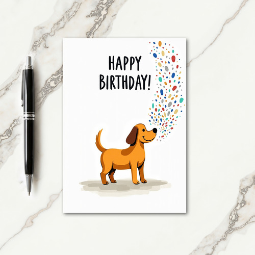 Joyful Animal Confetti Card