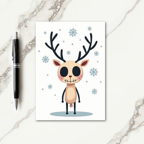 Joyful Antlered Christmas Card