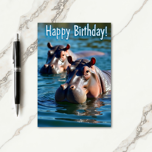 Joyful Aquatic Creature Birthday Card