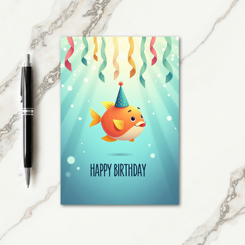 Joyful Aquatic Creature Card