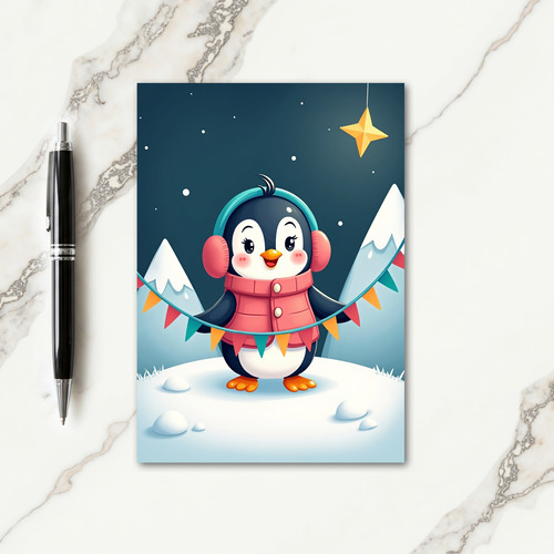 Joyful Arctic Animal Card