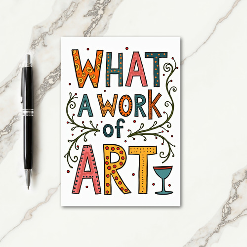 Joyful Artful Birthday Card