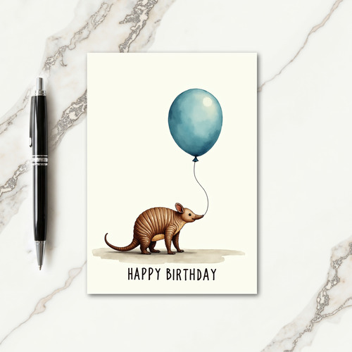 Joyful Balloon Animal Birthday Card