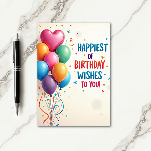 Joyful Balloon Burst Card
