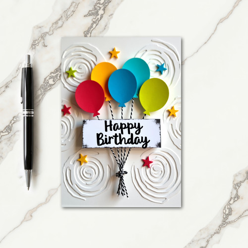 Joyful Balloon Card