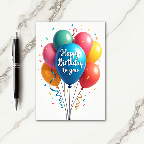 Joyful Balloon Celebration Card