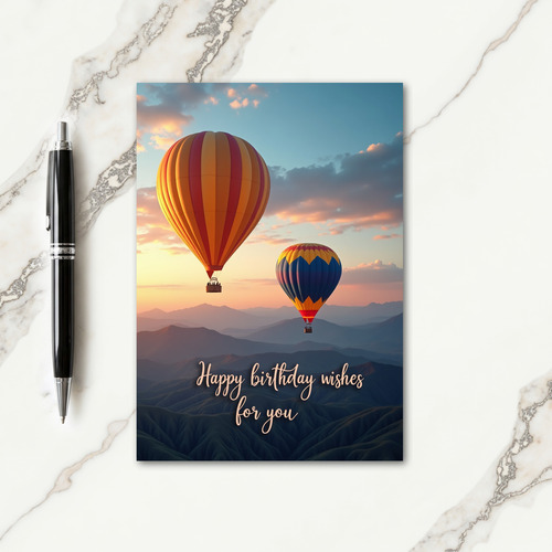 Joyful Balloon Flight Card