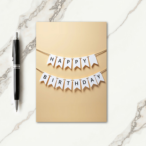 Joyful Banner Birthday Card