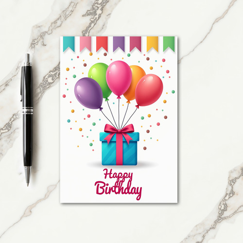 Joyful Banners Birthday Card