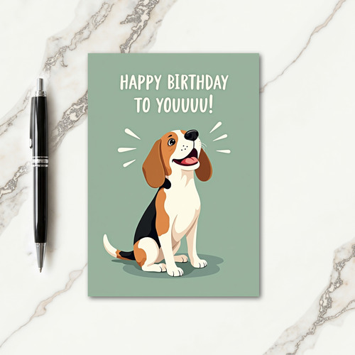 Joyful Barking Birthday Card