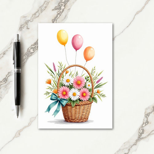 Joyful Basket Blooms Card