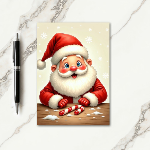 Joyful Bearded Face Card