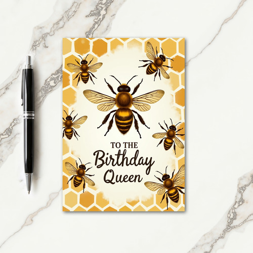 Joyful Bee Birthday Card