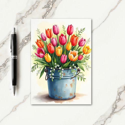Joyful Bell Blossom Birthday Card