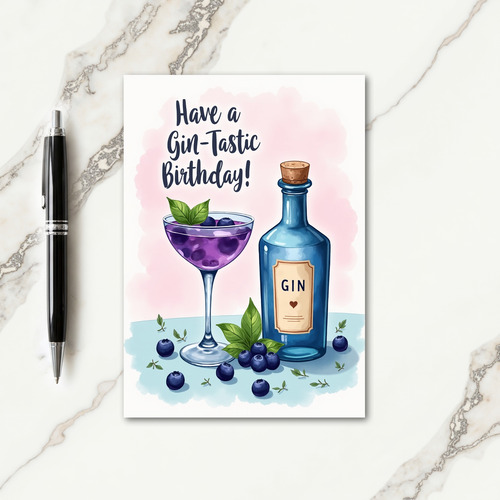 Joyful Berry Drink Card