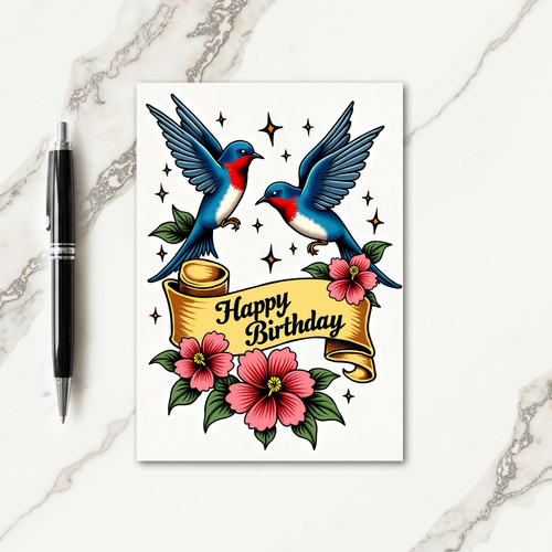 Joyful Bird Art Card