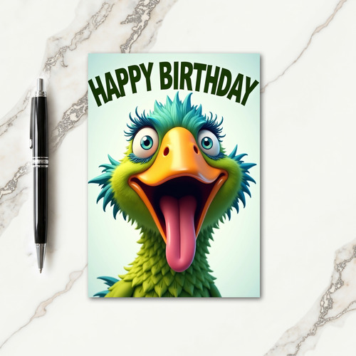 Joyful Bird Birthday Card