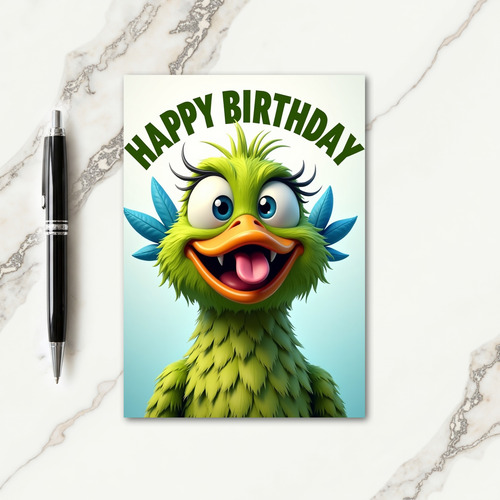 Joyful Bird Portrait Card