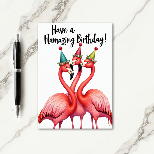 Joyful Bird Trio Birthday Card