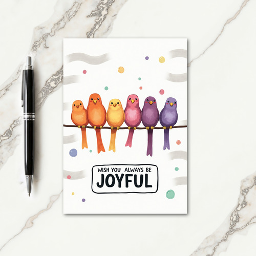 Joyful Birds Greeting Card