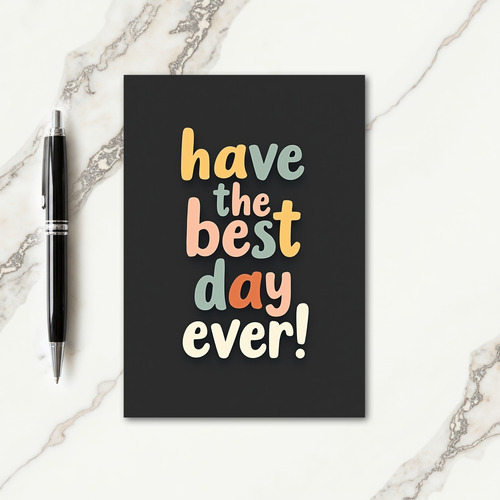 Joyful Birthday 3D Lettering Card