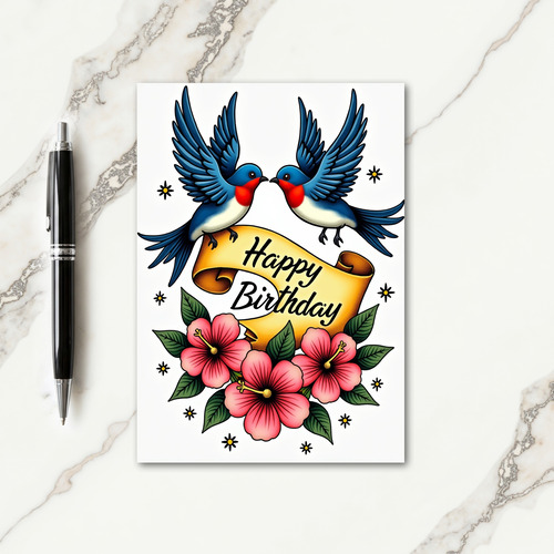Joyful Birthday Avian Art Card