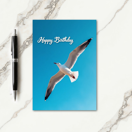 Joyful Birthday Azure Bird Card