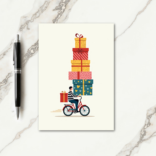 Joyful Birthday Bicycle Gifts Card
