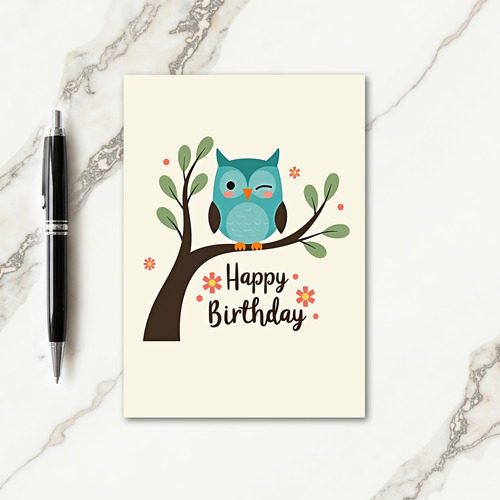 Joyful Birthday Bird Card