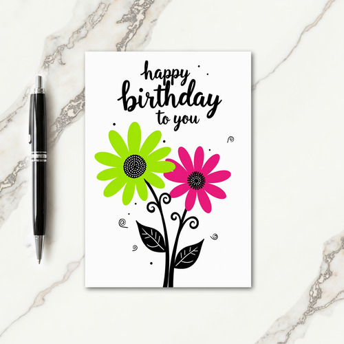 Joyful Birthday Bloom Card
