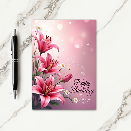 Joyful Birthday Blossom Art Card