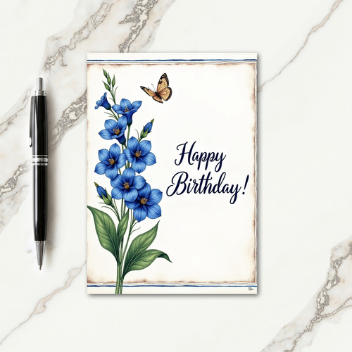 Joyful Birthday Bluebell Card