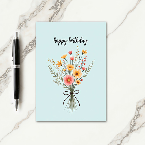 Joyful Birthday Bouquet Card