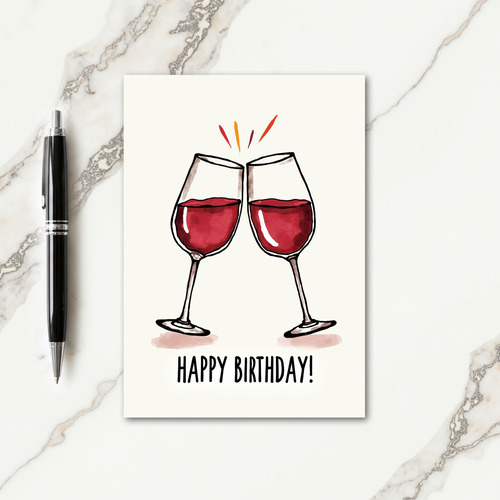 Joyful Birthday Cheers Card