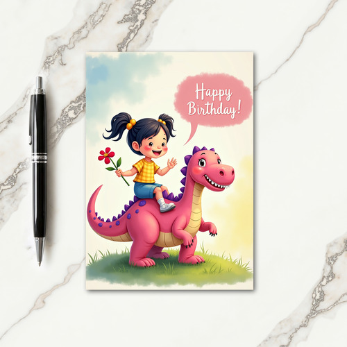 Joyful Birthday Childs Reptile Card