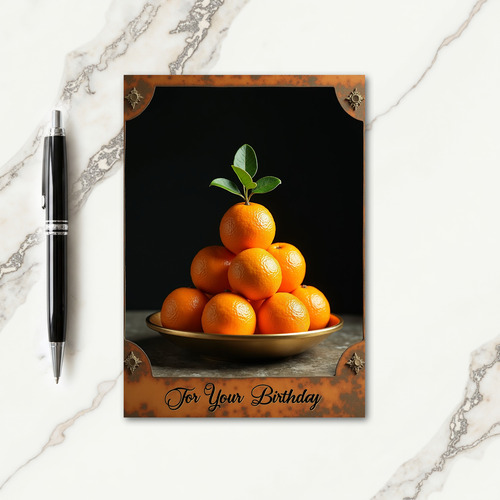 Joyful Birthday Citrus Glow Card