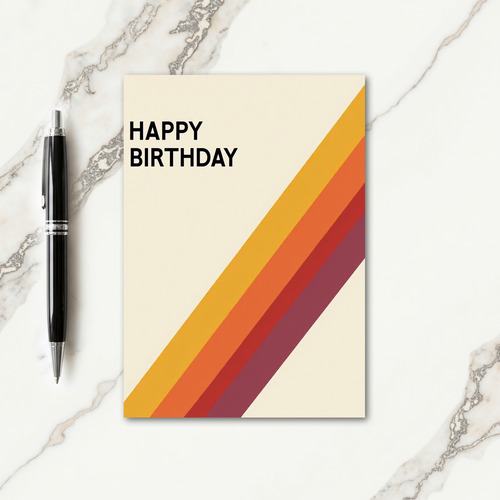 Joyful Birthday Creamy Background Card