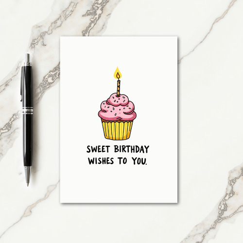 Joyful Birthday Cupcake Card