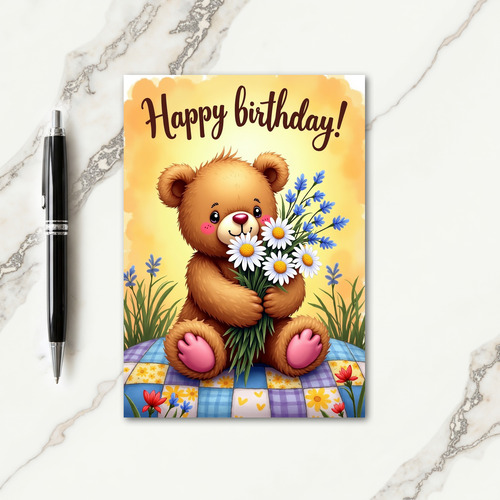 Joyful Birthday Daisy Card