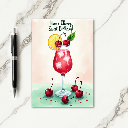 Joyful Birthday Drink Card