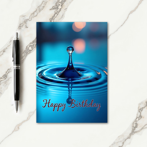 Joyful Birthday Droplet Card