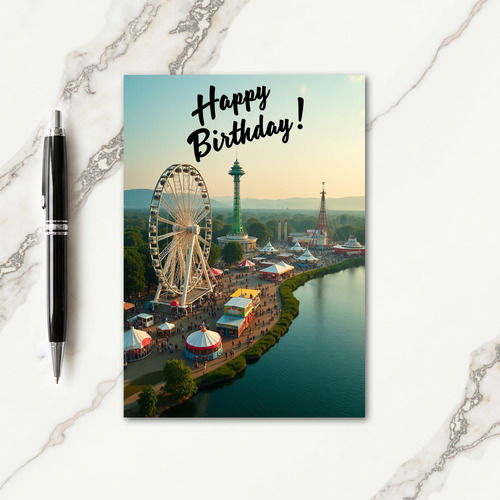 Joyful Birthday Ferris Wheel Card