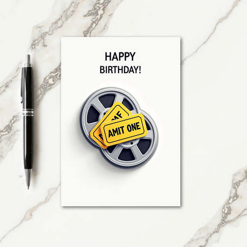Joyful Birthday Film Spool Card
