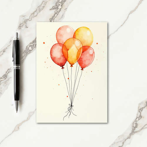 Joyful Birthday Floating Forms Card